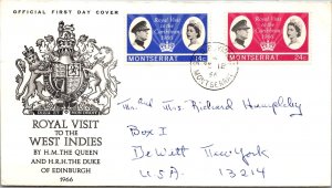 Montserrat FDC 1966 - Royal Visit to the West Indies - F31252