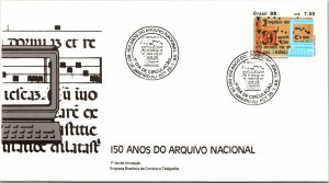 Brazil 1988 FDC - 150 Years of the National Archives - F13354