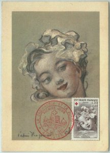 72732 - FRANCE - Postal History - MAXIMUM CARD - RED CROSS 1962 