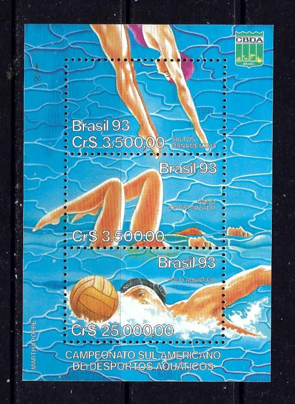 Brazil 2399 MNH 1993 Water Sports S/S