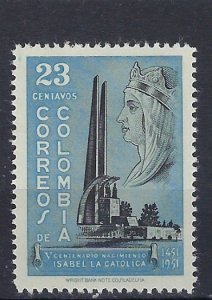 Colombia 611 MNH 1953 issue (an9052)