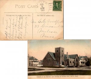 United States Ohio Solon 1909 doane 3/5  1835-1959   PPC (Church of our Savio...