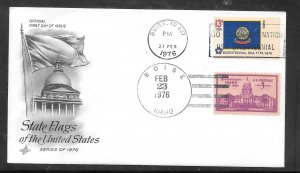 Just Fun Cover #1675 FDC ID. State Flag Artcraft Cachet. (A1505)