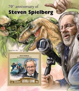 SIERRA LEONE - 2016 - Steven Spielberg - Perf S/Sheet -MNH