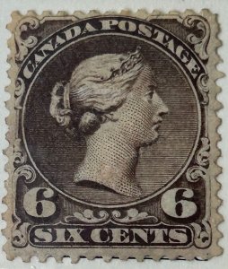 Canada #27 MINT VF LH Large Queen Issue C$6400.00 +++