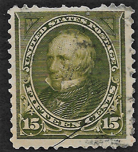 US 1898 Sc. 284 used, nicely centered lite cancel, short perfs Cat. Val. $13.00.