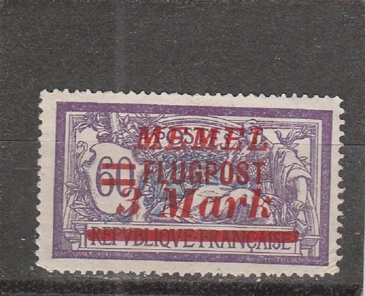 Memel  Scott#  C25  MNH  (1922 Overprinted)