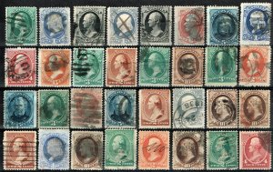 [0986] 1870-90 Selection of « Bank note issue » used (x32)