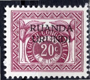 Ruanda Urundi 1959; Sc. # J14; MH Single Stamp