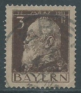 Bavaria, Sc #77, 3pf Used