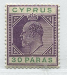 Cyprus KEVII 1903 30 paras mint o.g. hinged