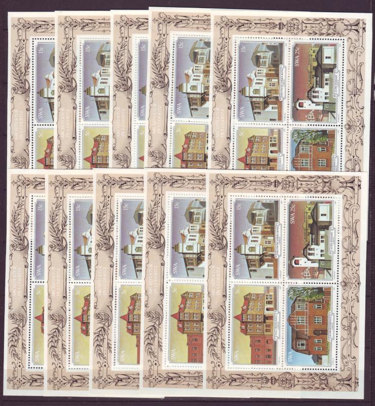 Z407 Jlstamps 10 1981 south west africa s/s mnh #482a buildings