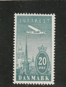 Denmark  Scott#  C8  MNH  (1934 Towers of Copenhagen)