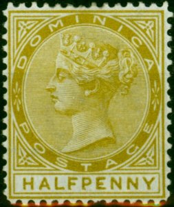 Dominica 1879 1/2d Olive-Yellow SG4 Fine MM