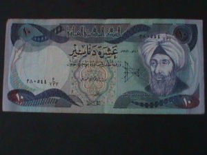 ​IRAQ-CENTRAL BANK OF IRAQ-10 DINARS-LT. CIRCULATED -ANTIQUE BANK NOTE-VF