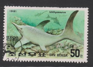 North Korea 3010 lchthyosaurus 1991