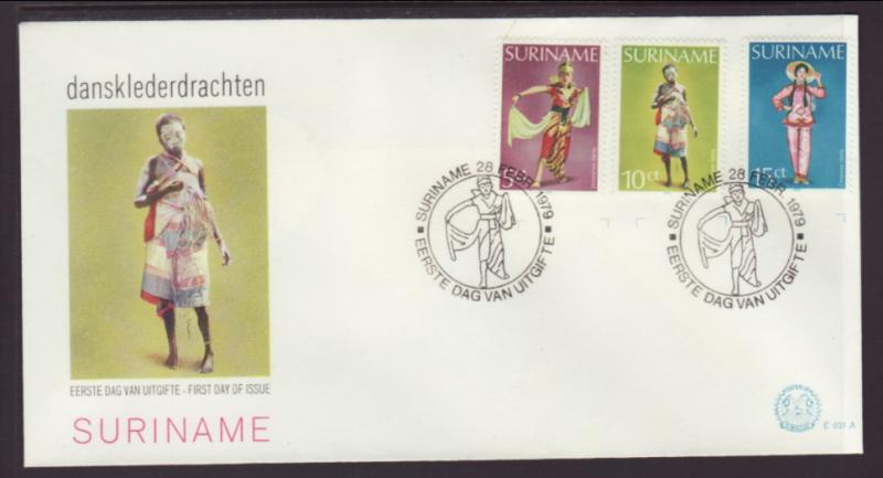 Suriname Costumes 1979 U/A FDC BIN