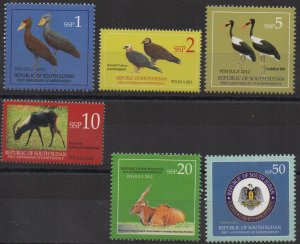 South Sudan 2012 Fauna Birds Coat of arms 9th Oiseaux Vögel MNH **