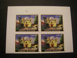 Scott 4650, $19.85 Carmel Mission, PB4 #P1111 UL, MNH American Landmarks series