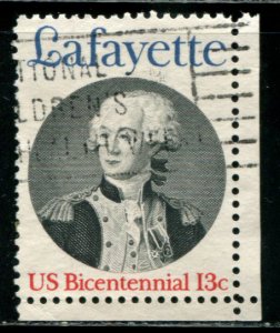 1716 US 13c Lafayette, used