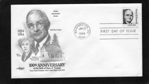 1862 Truman, FDC Artmaster