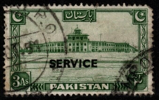 PAKISTAN SGO20 1948 3a GREEN USED