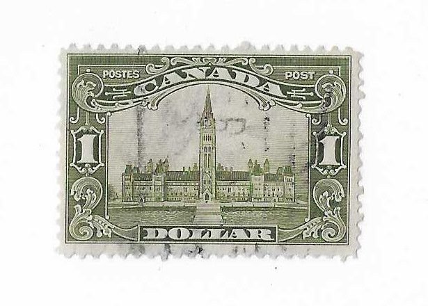Canada SC #159  $1 Parliament  used VF