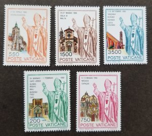 *FREE SHIP Vatican Travels John Paul II 1990 1991 Malta Mexico Africa (stamp MNH