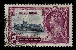 HONG KONG GV SG136, 20c slate and purple, FINE USED. Cat £11.