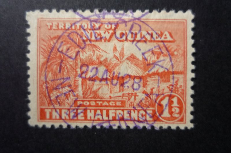 ***NEW GUINEA***POSTMARK***EDDIE CREEK in VIOLET***FINE STRIKE**