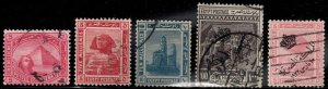 Egypt #48,66,68,74,82 ~ 5 Different ~ Used, MX (*)