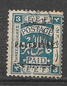 Palestine 50: 3m Postage Paid, used, F