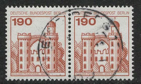 Germany Berlin Scott # 9N400, used, pair, variation sheet print