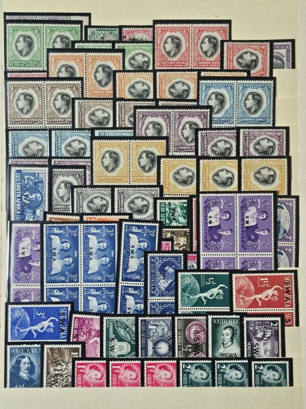 South Africa Mint NH Stamp Collection in Mounts on Stock Pages