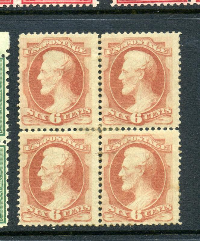 Scott #159 Lincoln Mint Block of 4 Stamps (Stock #159-13)