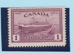 Canada 1946/7 $1 Peace SG405 MLH (Light) Cat £27 BP8636