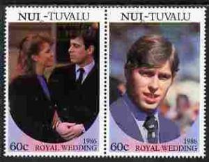 Tuvalu - Nui 1986 Royal Wedding (Andrew & Fergie) 60c...