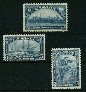 #202 MH, #204 MNH, #208 MNH,Cat $40 stamps Canada mint
