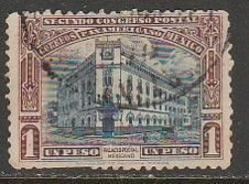MEXICO 665, $1P PAN AMERICAL POSTAL CONGRESS, MAIN POST OFFICE, USED. VF. (615)