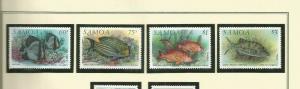 SAMOA  SCOTT 819-22 MNH 