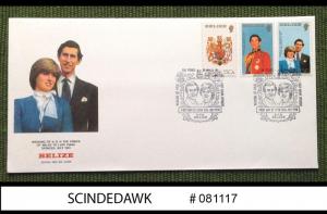 GUERNSEY - 1981 ROYAL WEDDING OF PRINCE CHARLES AND LADY DIANA- 3V - FDC