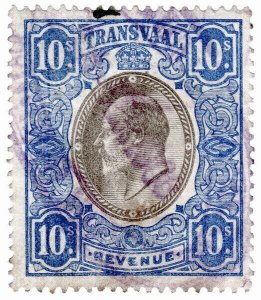 (I.B) Transvaal Revenue : Duty Stamp 10/-