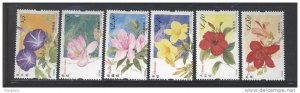 2008 HONG KONG FLOWERS STAMP 6V