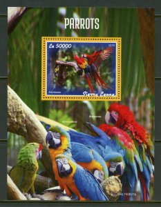 SIERRA LEONE 2019 PARROTS SOUVENIR SHEET MINT NEVER HINGED