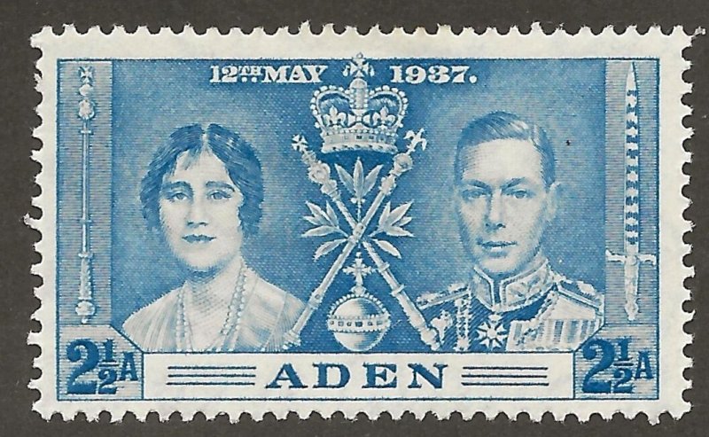 Aden (1937) - Scott # 14,  MH