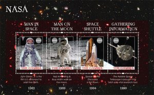 Gambia 2013 - Space Anniversaries - Sheet of 4 stamps - Scott #3470 - MNH