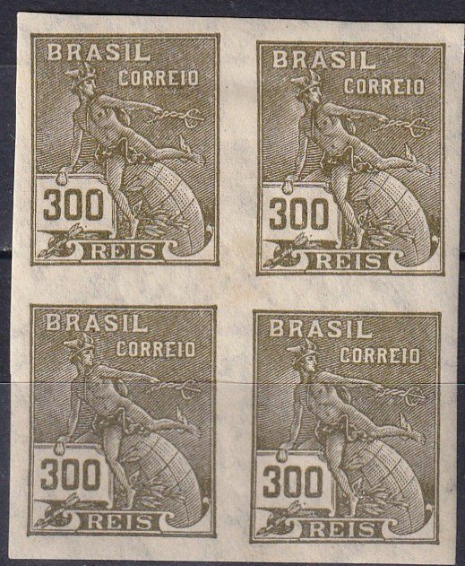 Brazil #335  MNH Imperf Block Of 4   V $80.00  (Z7193)