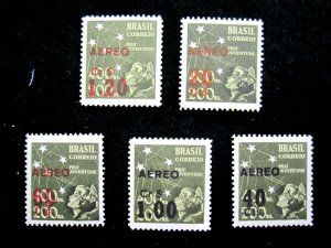 BRAZIL - SCOTT# C55-C59 - CS - MH - CAT VAL $22.50