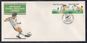 New Zealand Scott 1022 FDC - Football Association Centenary