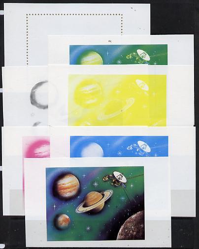 Lesotho 1981 Saturn & Voyager Space Exploration m/she...